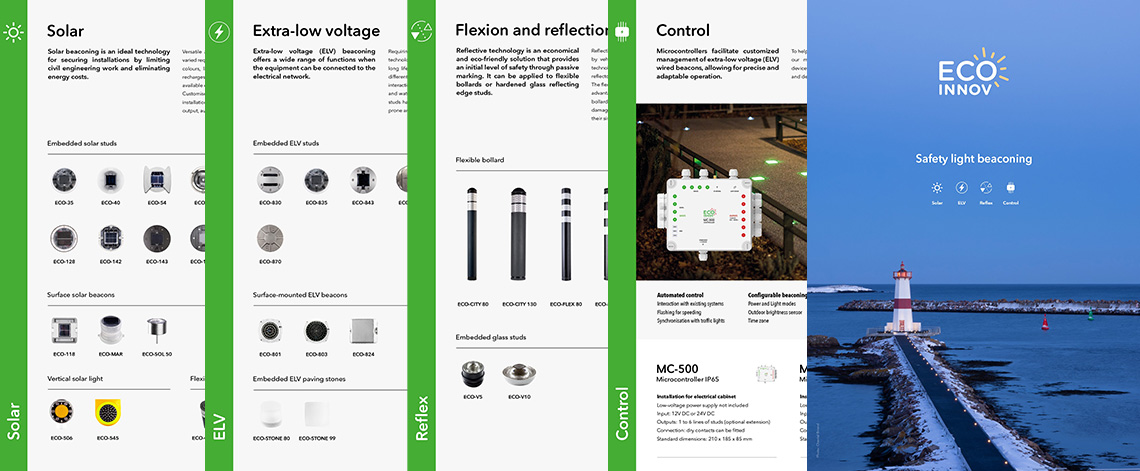 Eco-Innov: Safety light beaconing. Explore our wide range of customisable products for a made-to-measure configuration.